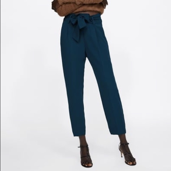 Zara Pants - Tie-Front Trouser | Zara